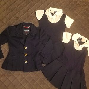 French Toast Uniform Lot 4T - 2 dresses & 1 jacket